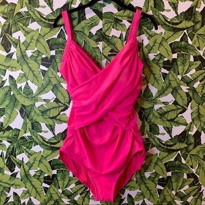 Old Navy Hot Pink One Piece Bathing Suit